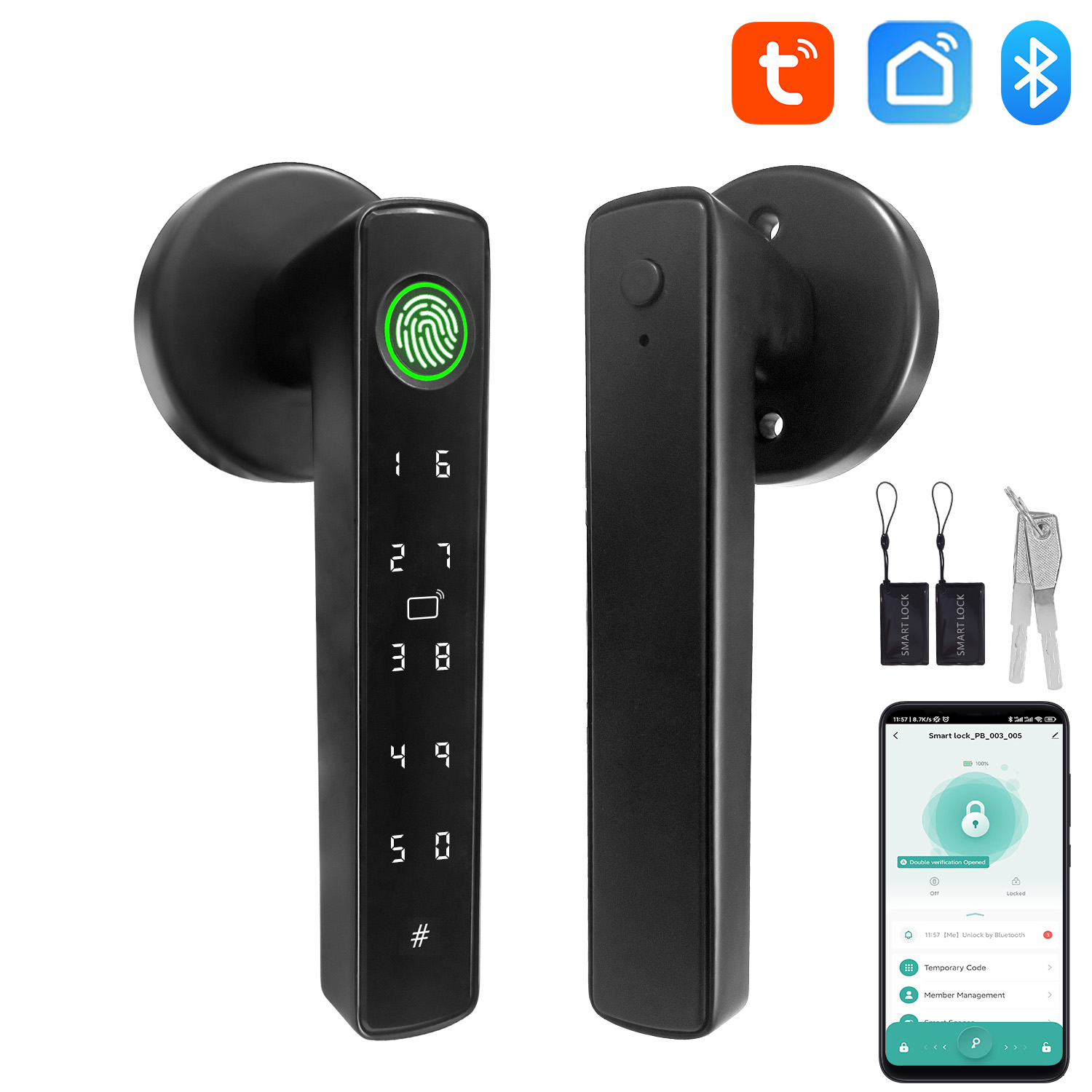 Tuya Smart Bluetooth Door Lock - Diy Home Automation System ulasan dan harga