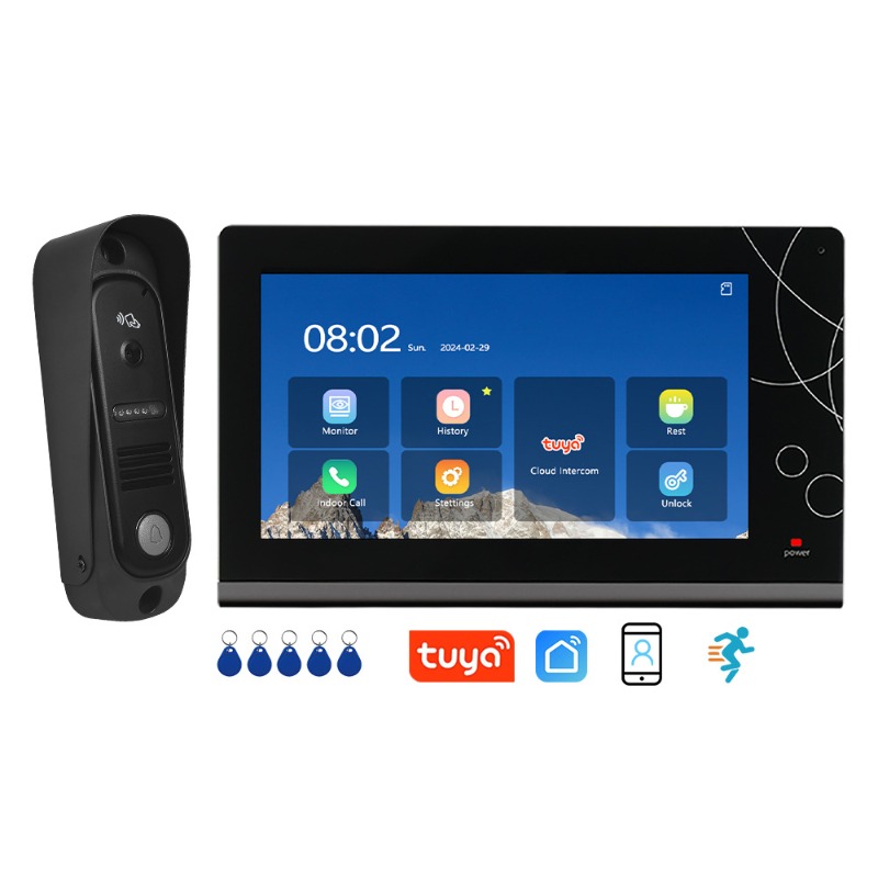 Smart Home 7 Inch WiFi Video D - Smart Doorbell Wired ulasan dan harga